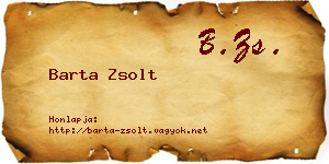 Barta Zsolt névjegykártya