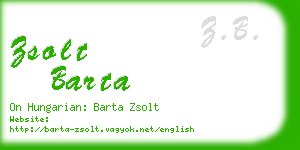 zsolt barta business card